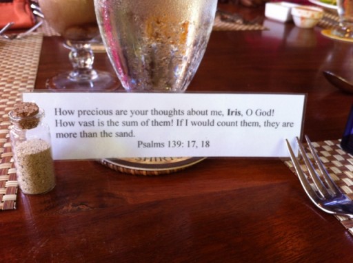 A gift to help them remember God's thoughts toward us!