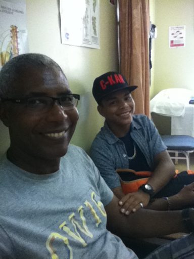 Miguel at his last doctor's appointment!